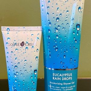 Goose Creek EUCALYPTUS RAIN DROPS 2 Piece Set - Hand Cream & Shower Gel